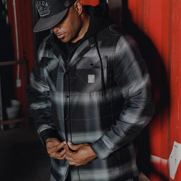 Dixxon Flannel DESTROYER Hooded Flannel Jacket - Men's M - Picture 8 of 12